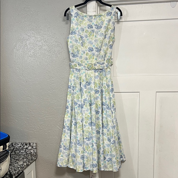 LAURA ASHLEY VINTAGE FLORAL 80’s COTTAGECORE DRESS SIZE 8 - Picture 1 of 10
